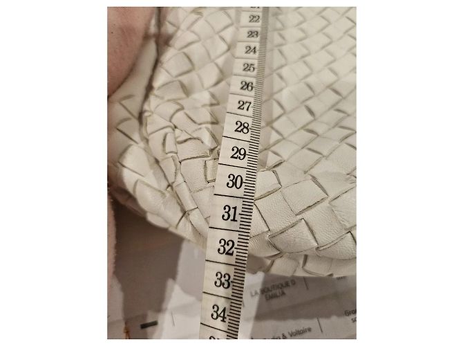 Borsa Bottega Veneta in pelle intrecciata bianca Bianco - vista 4