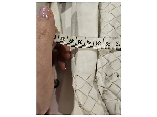 Borsa Bottega Veneta in pelle intrecciata bianca Bianco - vista 5