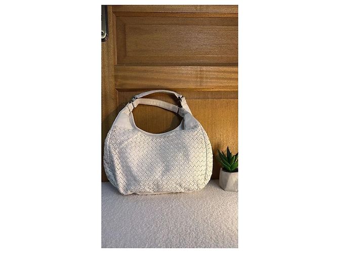 Borsa Bottega Veneta in pelle intrecciata bianca Bianco - vista 6