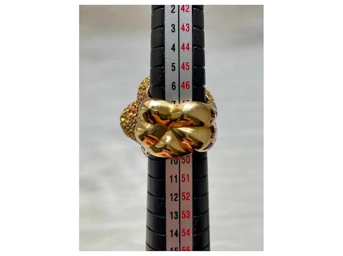 Autre Marque Anello Peperone Lorenz Bäumer Parigi D'oro Giallo - vista 15