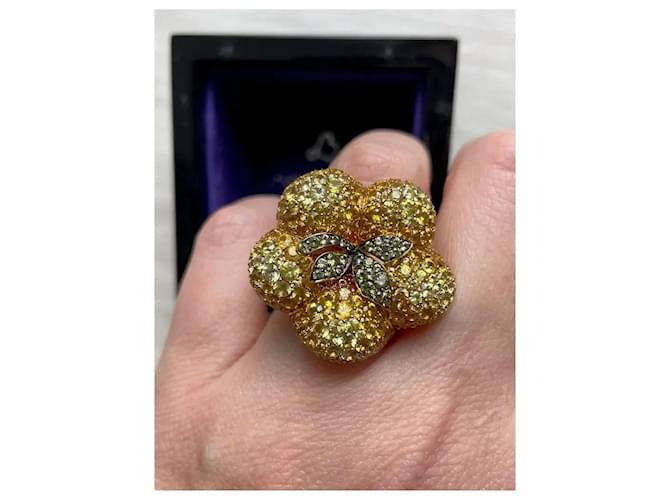 Autre Marque Anello Peperone Lorenz Bäumer Parigi D'oro Giallo - vista 2