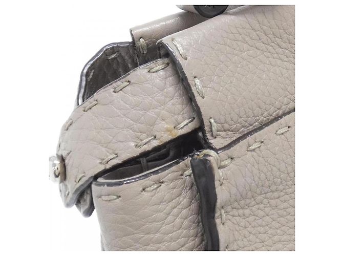Borsa Fendi SELLERIA Peekaboo Beige - vista 5