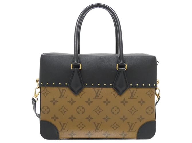 Borsa City Malle Monogram Reverse Louis Vuitton Marrone - vista 2