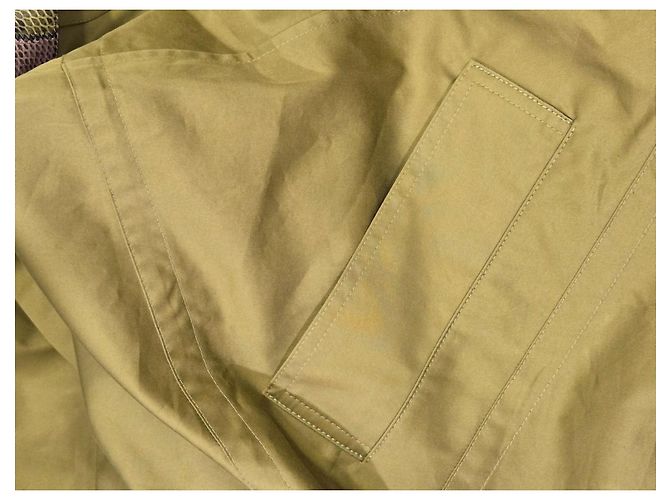 Vestido trapezoide Bottega Veneta de algodón caqui - vista 15