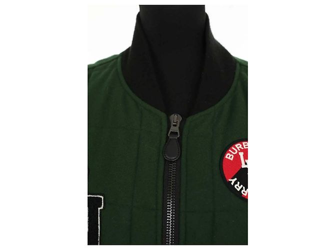 Burberry Grüne Wolljacke - Ansicht 2