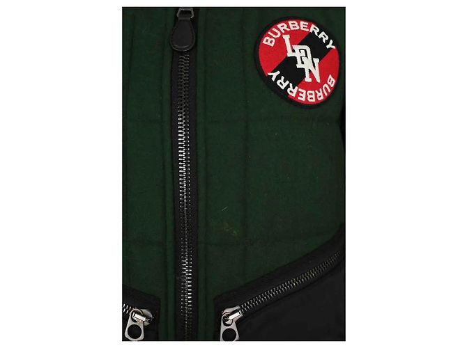 Burberry Grüne Wolljacke - Ansicht 3