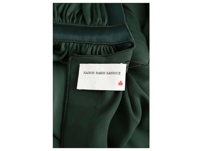 Maison Rabih Kayrouz Vestito verde - vista 5