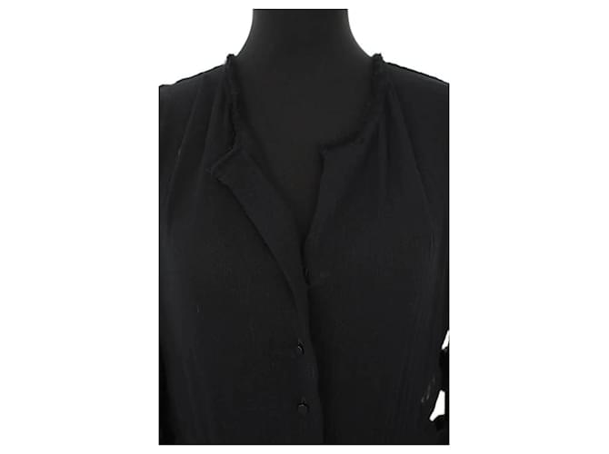 Isabel Marant Vestido de algodón negro - vista 2
