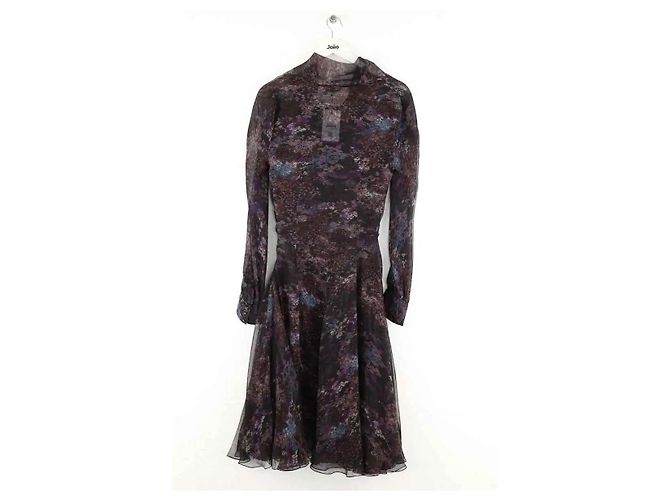 Saint Laurent Abito in seta nero - vista 3