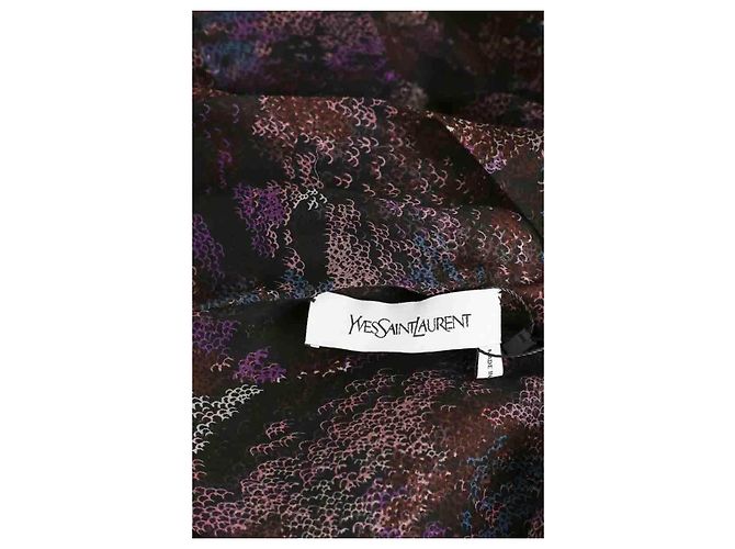 Saint Laurent Abito in seta nero - vista 5