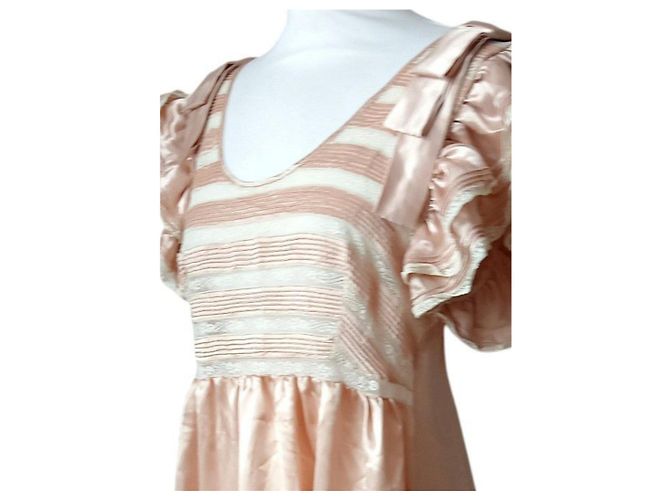 Autre Marque Rosa Spitzen Unterhemd Pink - Ansicht 2