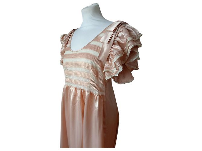 Autre Marque Rosa Spitzen Unterhemd Pink - Ansicht 3