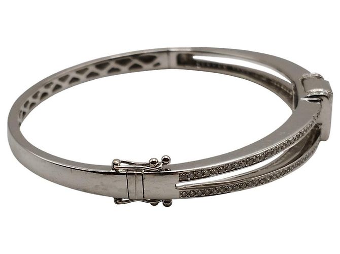 Autre Marque Bracciale in oro bianco con diamanti - vista 11