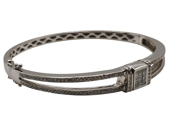 Autre Marque Bracciale in oro bianco con diamanti - vista 12