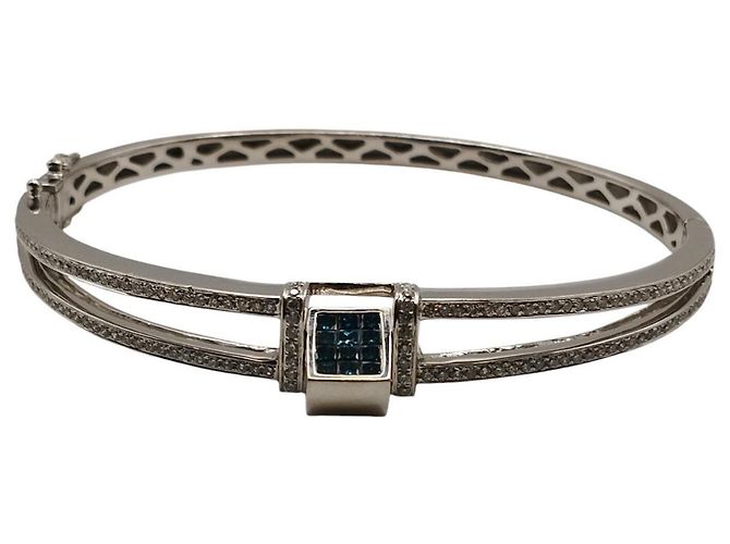 Autre Marque Bracciale in oro bianco con diamanti - vista 3