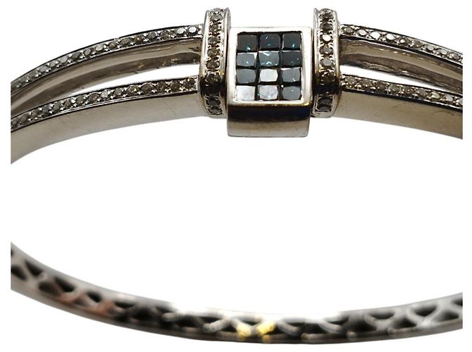 Autre Marque Bracciale in oro bianco con diamanti - vista 6