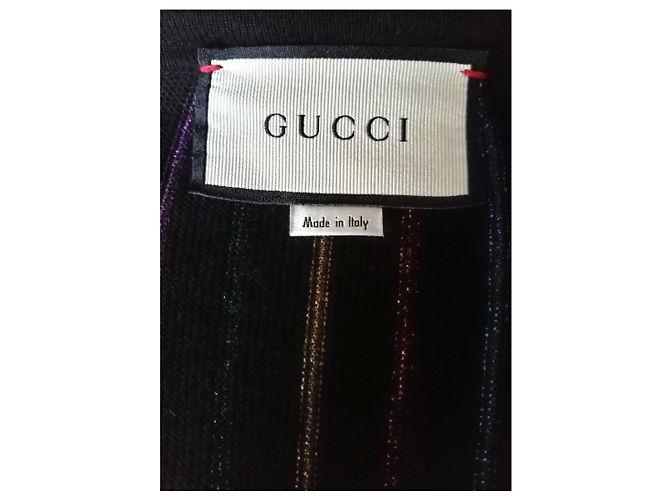 Gucci Jacke aus schwarzer Wolle - Ansicht 7
