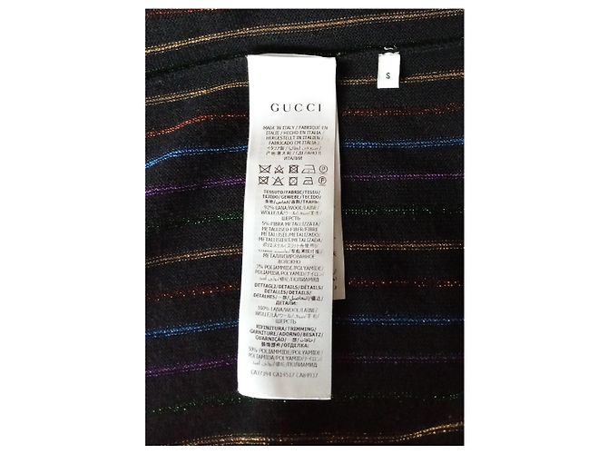 Gucci Jacke aus schwarzer Wolle - Ansicht 8