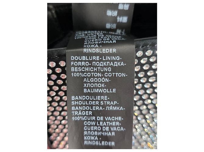 Borsa Baguette STRASS in Nylon e Pelle Nera The Kooples Nero - vista 12