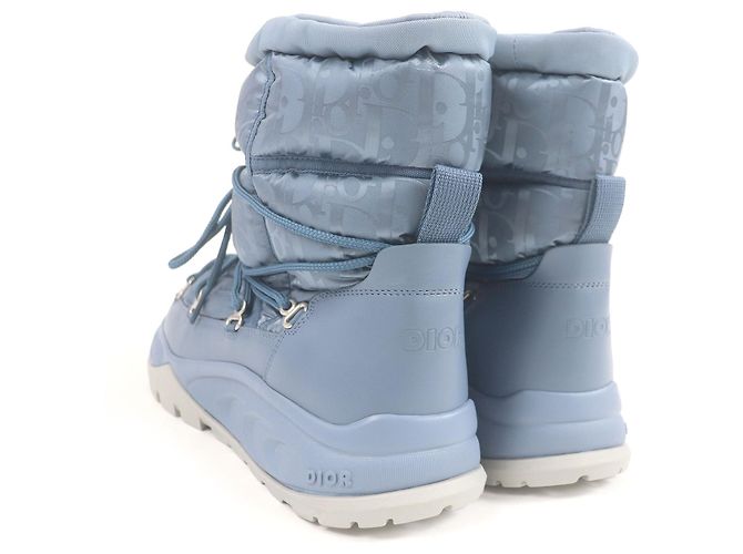 Stivali in nylon obliquo Dior Peter Doig Blu Blu chiaro - vista 5