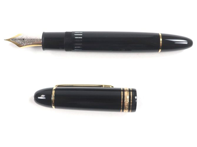 Pluma Montblanc Meisterstück Au750 Negro - vista 4