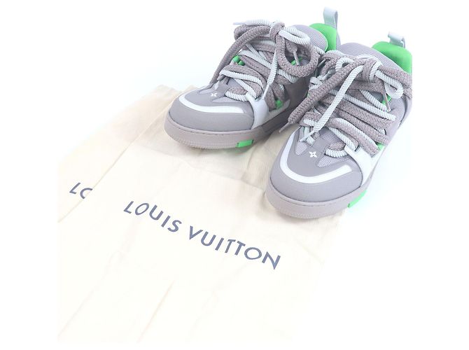 Ledersneaker Louis Vuitton LV Skate Line Grau - Ansicht 2