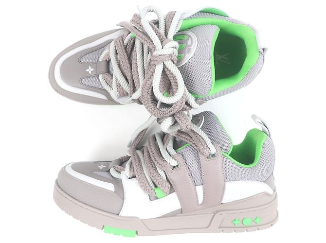 Ledersneaker Louis Vuitton LV Skate Line Grau - Ansicht 4