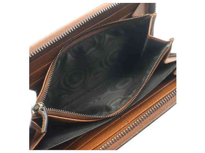 Cartera de cuero Gucci Bamboo Castaño - vista 6