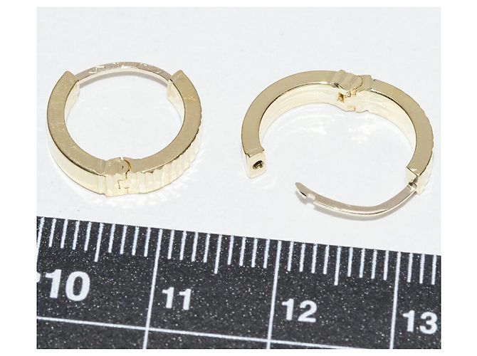 Autre Marque Au750 Ohrringe Golden - Ansicht 3