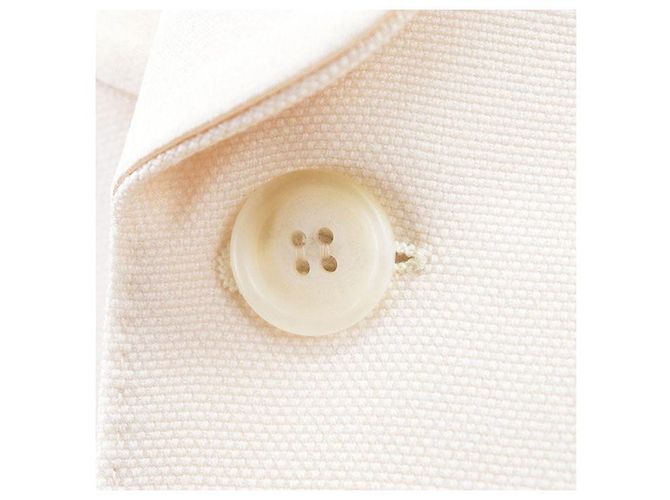 Céline Chaqueta Tuxedo de Lana Mohair CELINE Blanco Crudo - vista 3