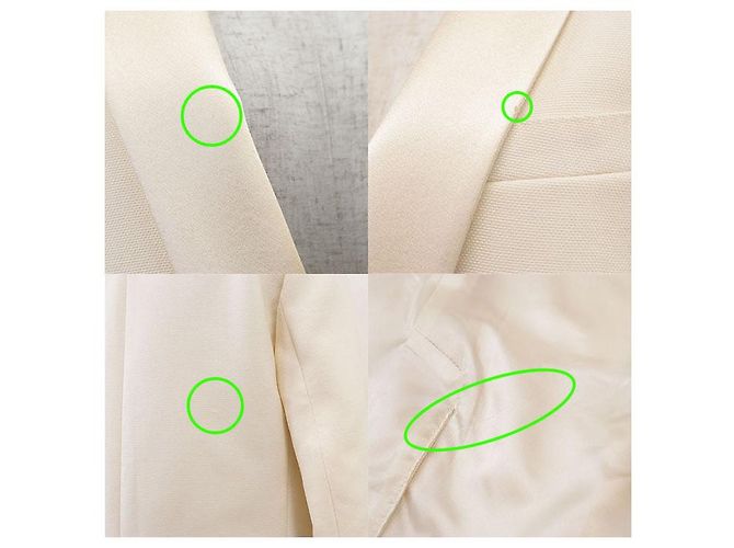 Céline Chaqueta Tuxedo de Lana Mohair CELINE Blanco Crudo - vista 5