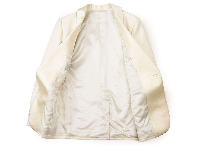 Céline Chaqueta Tuxedo de Lana Mohair CELINE Blanco Crudo - vista 8