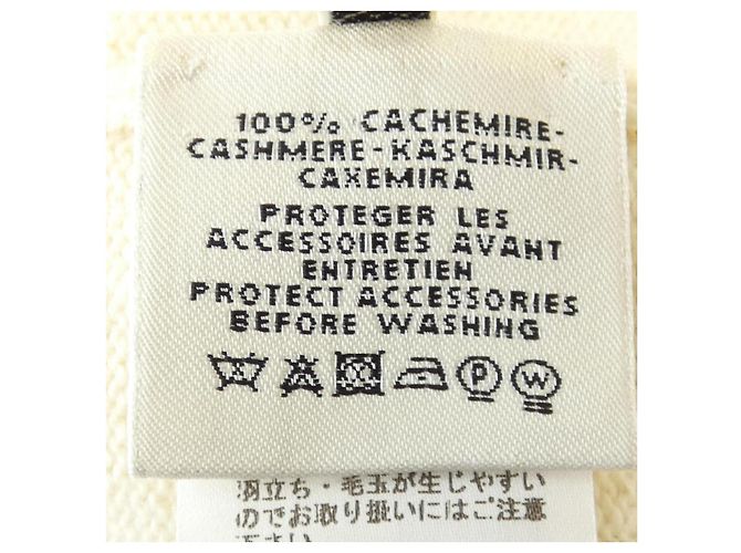 Hermès Vestido de cachemira Hermes Beige - vista 3