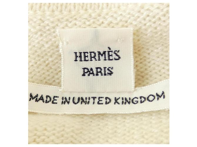 Hermès Vestido de cachemira Hermes Beige - vista 4