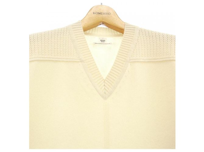 Hermès Vestido de cachemira Hermes Beige - vista 5