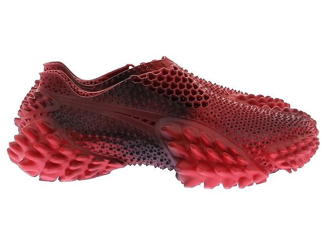 Autre Marque Sneakers mostro 3D rosso e nero - vista 2