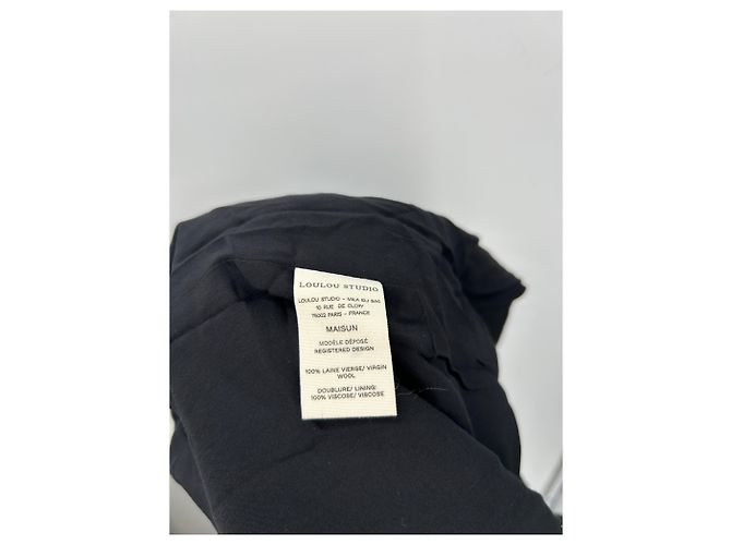 Autre Marque Blazer largo negro "Maisun" en lana - vista 5