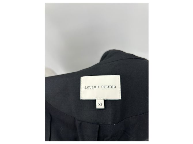Autre Marque Blazer largo negro "Maisun" en lana - vista 6