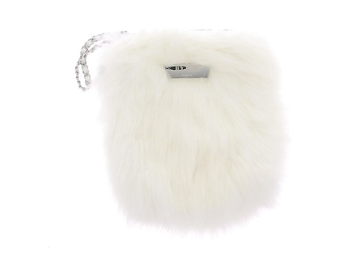 Autre Marque Borsa bianca in pelliccia Bianco - vista 2