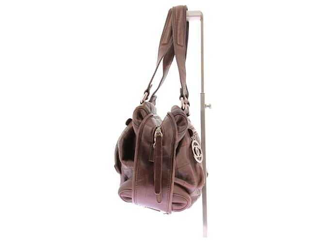 Chanel Brauner Leder-Bowlingtasche - Ansicht 3