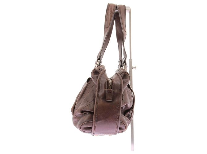 Chanel Brauner Leder-Bowlingtasche - Ansicht 4