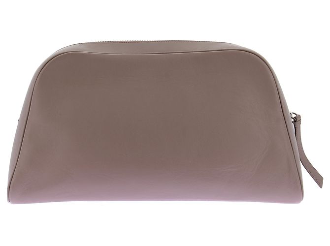 Autre Marque Borsa pochette taupe in pelle Marrone - vista 2