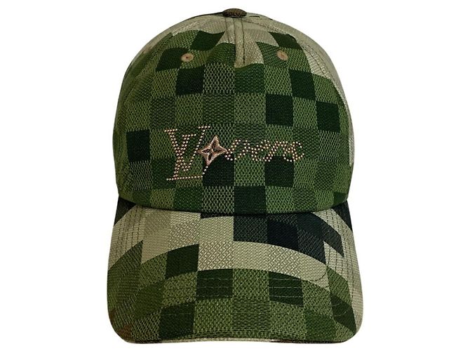Cappello Damouflage Louis Vuitton Verde - vista 2