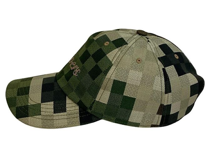 Cappello Damouflage Louis Vuitton Verde - vista 3