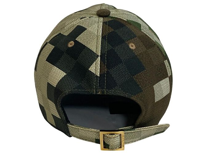 Cappello Damouflage Louis Vuitton Verde - vista 4