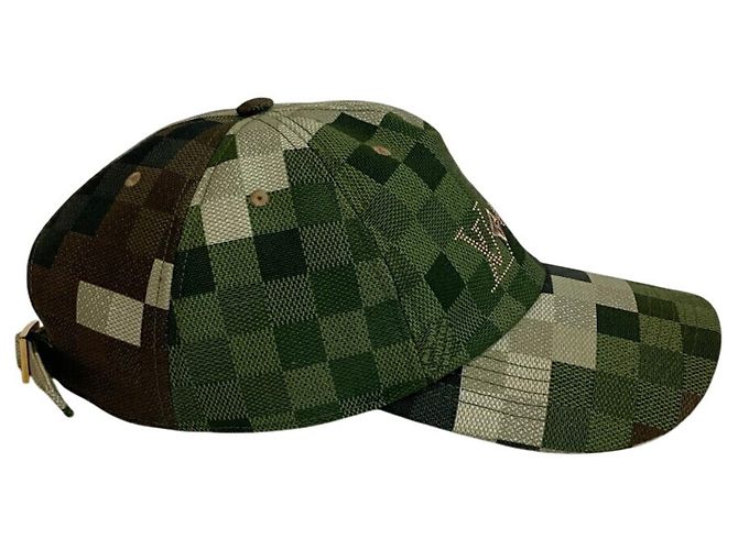 Cappello Damouflage Louis Vuitton Verde - vista 5