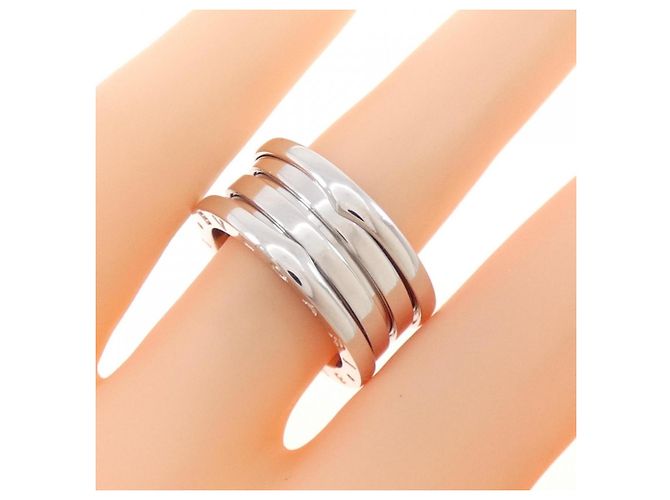 Bulgari Anello B.zero1 3 bande in oro bianco 18K Bvlgari - vista 3