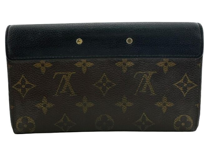 Louis Vuitton Monogramm Langbörse - Portefeuille Pallas Braun Schwarz - Ansicht 2