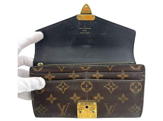 Louis Vuitton Monogramm Langbörse - Portefeuille Pallas Braun Schwarz - Ansicht 8