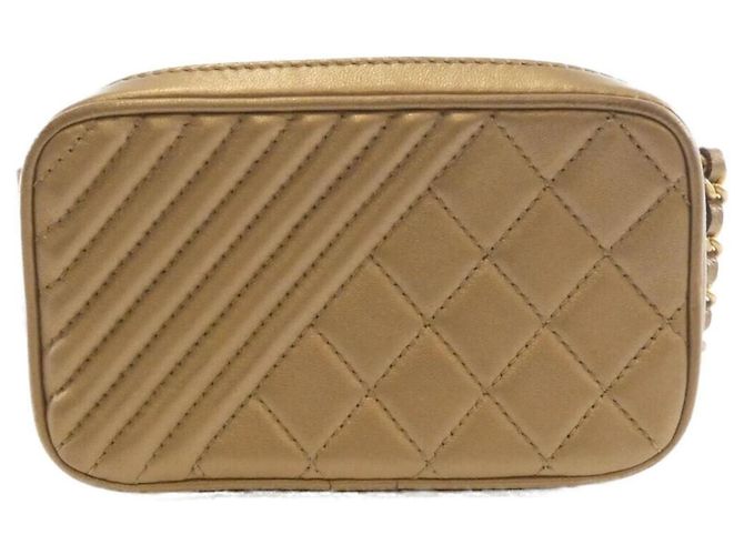 Borsa a Spalla Chanel Coco Boy Line 92654 D'oro - vista 2